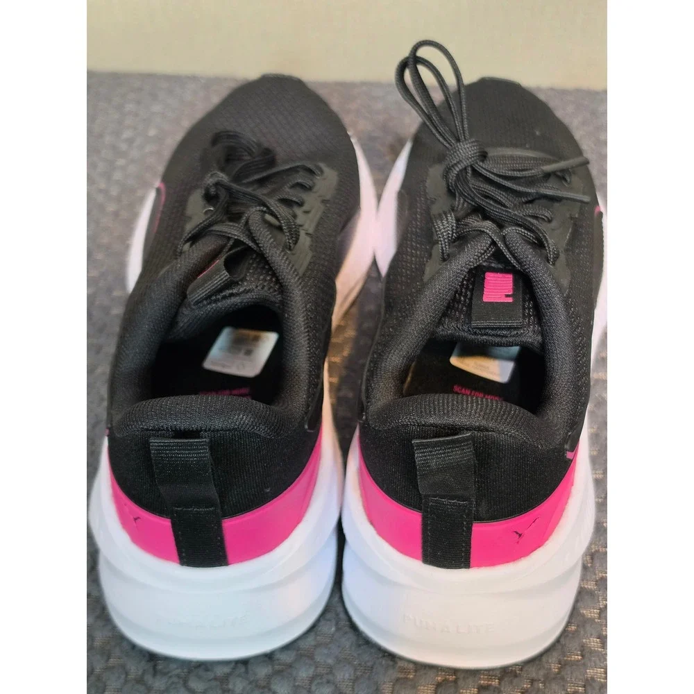 Puma Prowl Slip-On Next Womens 7.5 Black Pink Running Training Shoes 372238-07